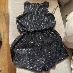 Romeo + Juliet Couture Sequin Romper-Large